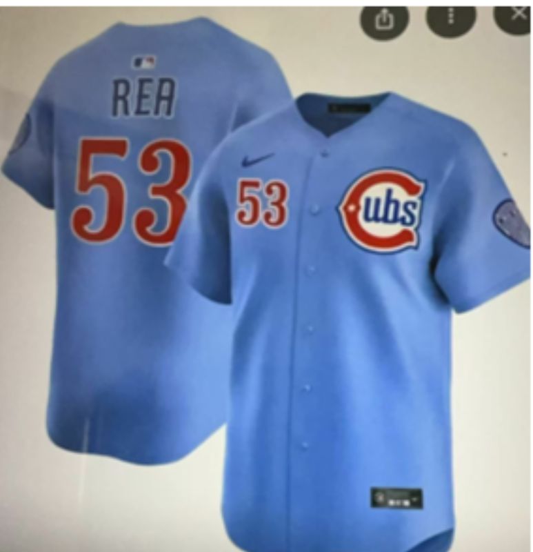 Men 2025 Chicago Cubs #53 Rea Light Blue Throwback Nike MLB Jersey style 002->chicago cubs->MLB Jersey